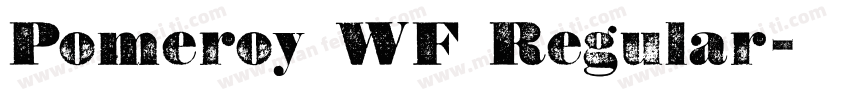 Pomeroy WF Regular字体转换